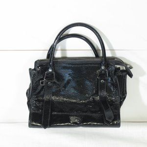 Burberry Black Patent Shoulder Bag